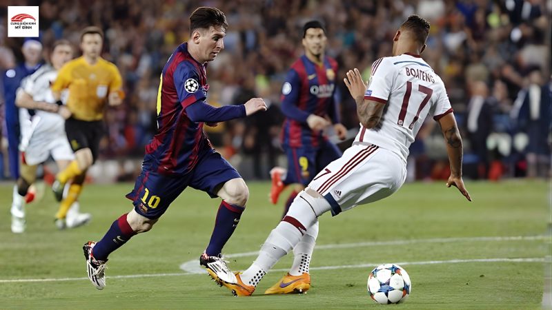 Cận cảnh màn đánh lừa đỉnh cao của Lionel Messi vào lưới Jérôme Boateng (Bayern Munich, 2015)