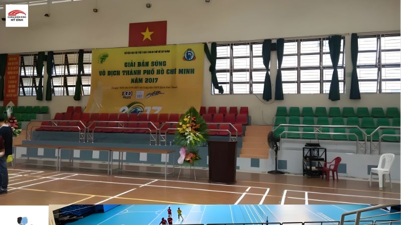 Không gian bên trong Nhà Thi Đấu Bình Thạnh