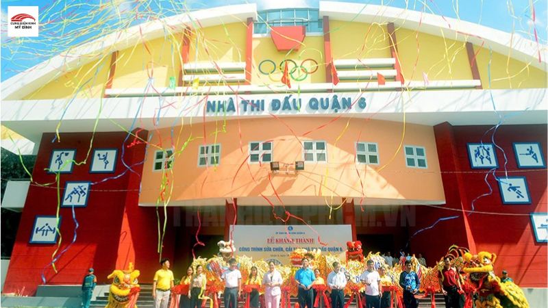 Không khí lễ khánh thành nhà thi đấu quận 6
