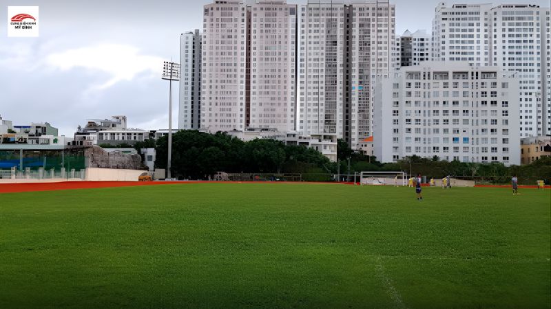 Sân vận động Quận 8 là sân có mặt cỏ tự nhiên chất lượng cao