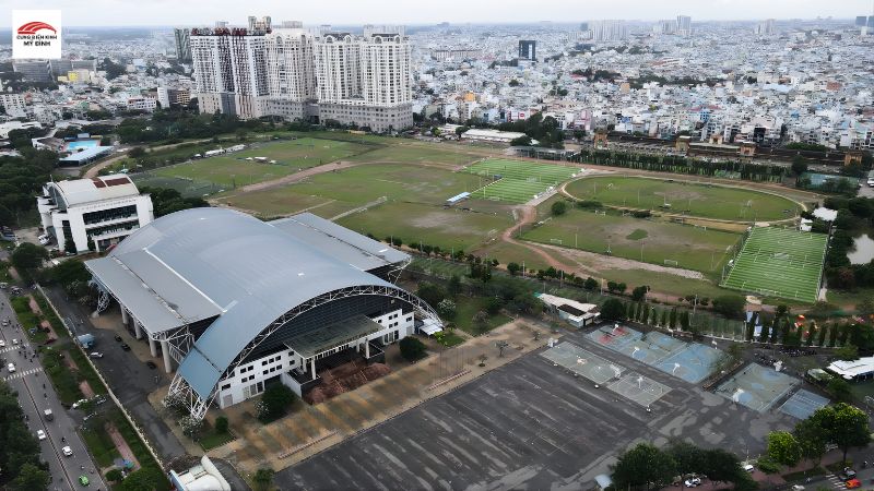 Tổng thể Nhà Thi Đấu Phú Thọ